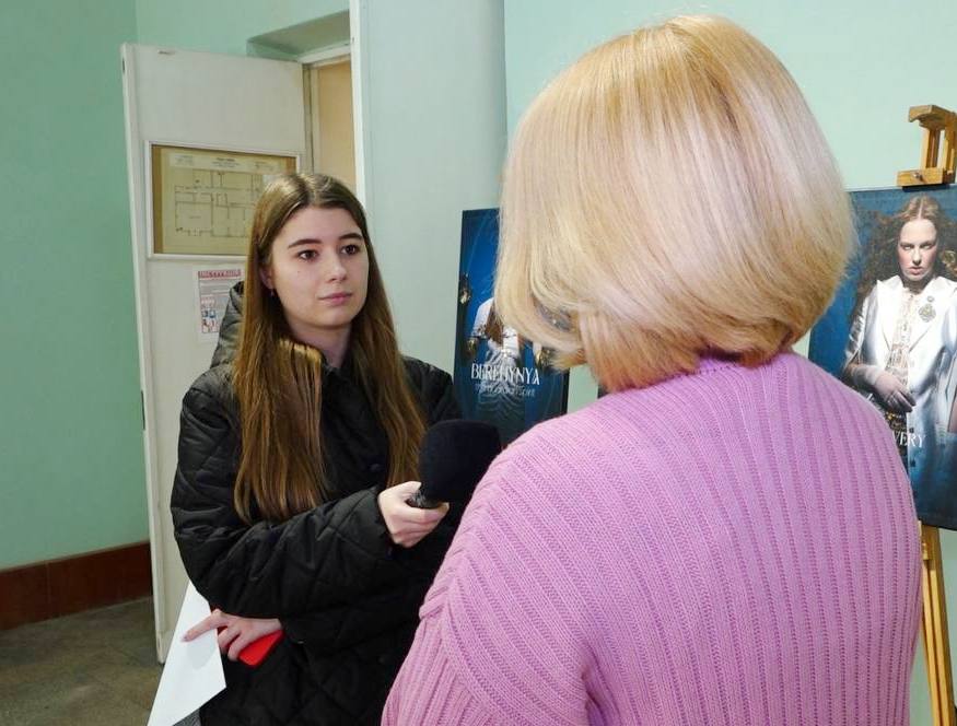 Руслана Адамович під час проходження практики